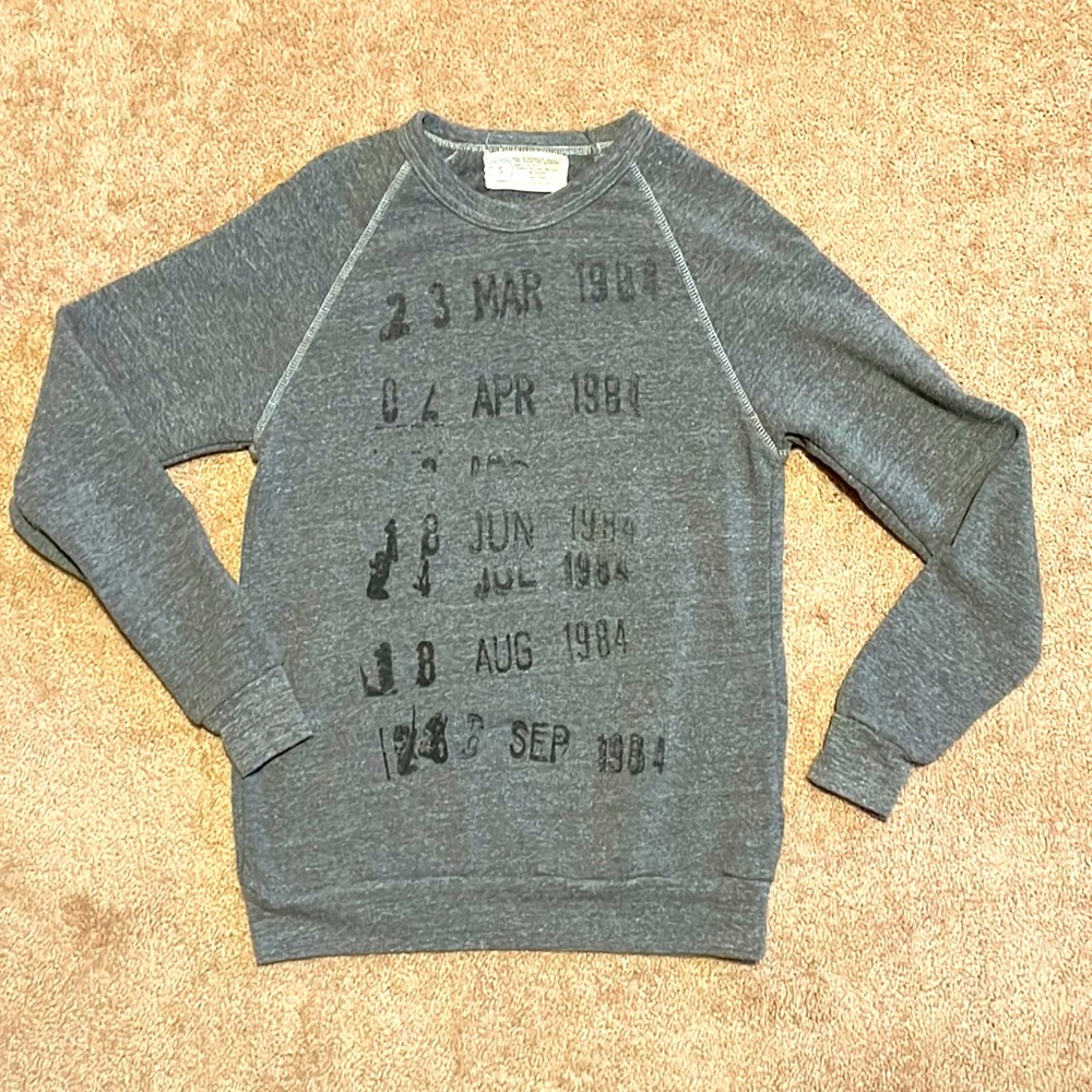 Out of Print Library Card Stamp Sweatshirt